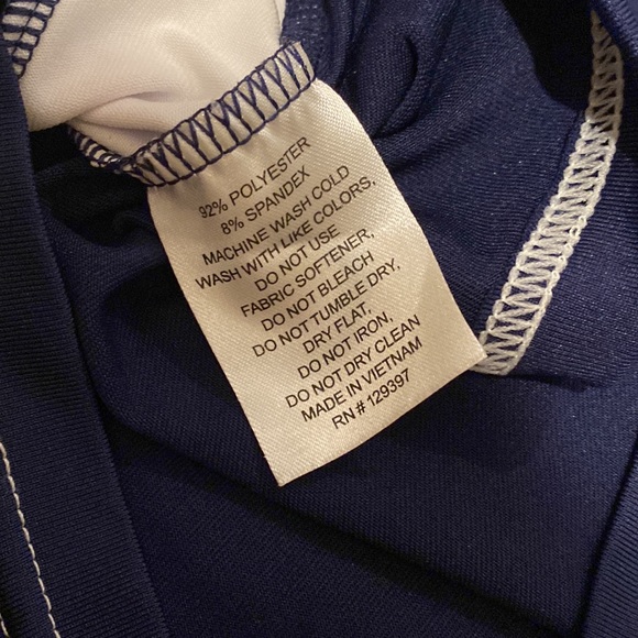 SSI navy racerback athletic sleeveless tank top Small - Picture 7 of 7